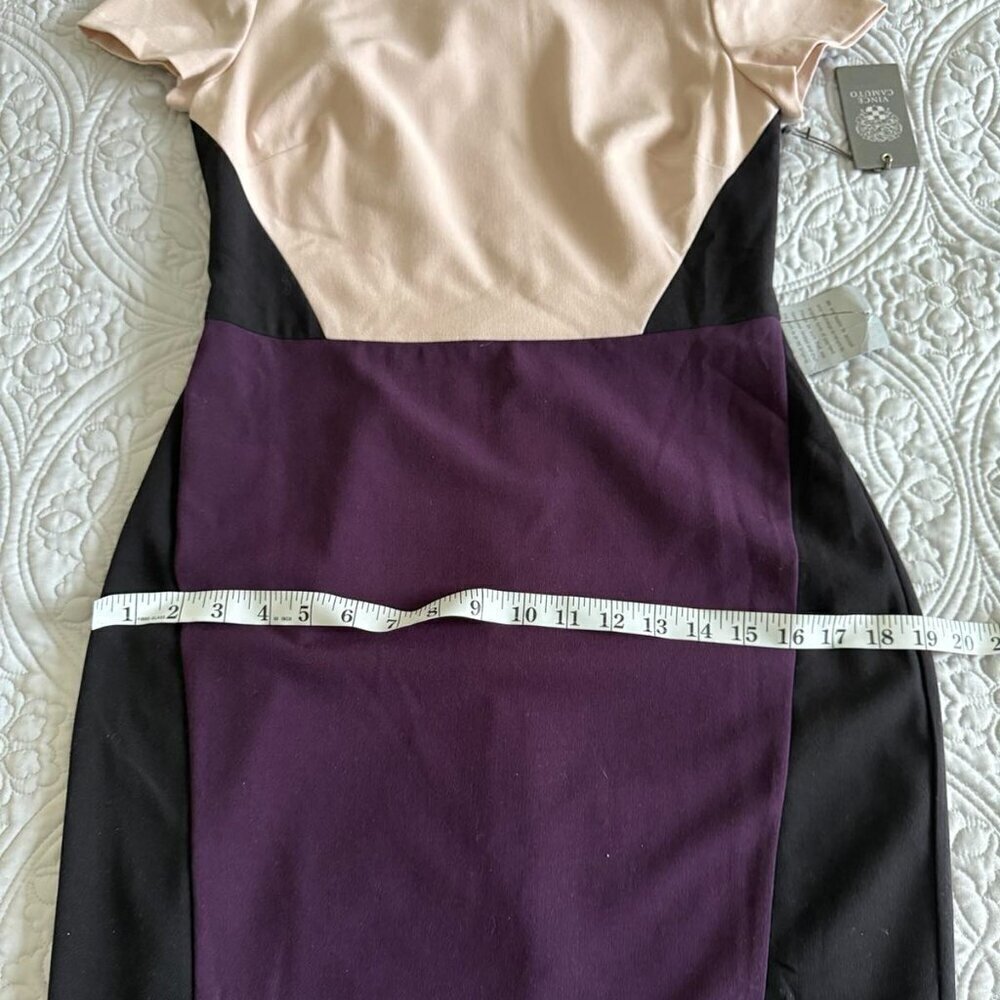 NWT Vince Camuto pastel colorblock sheath dress Size 4 - Picture 13 of 13